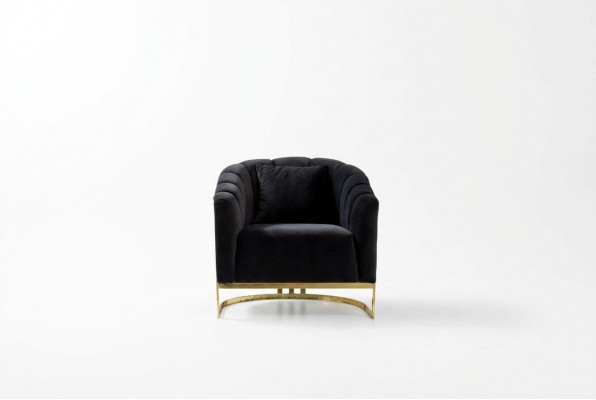 Exclusive Chair Luxury Black Elements Stainless Steel Lounge Club Furniture