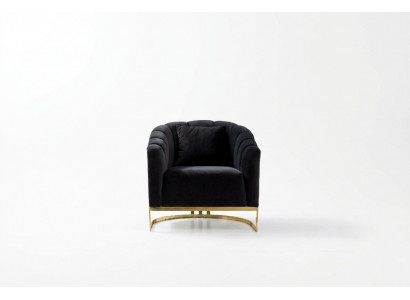 Exclusive Chair Luxury Black Elements Stainless Steel Lounge Club Furniture