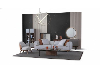 Luxury Living Room Set Complete Furniture Sofa Dresser Coffee Table 5-piece