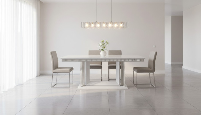 Exclusive designer dining table modern furniture in dining room white table 200x100