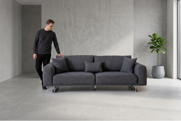 Modern sofa 3-seater furniture in living room designer luxury couches furnishings