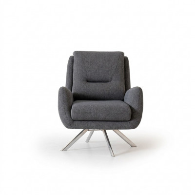 Modern armchair luxury furniture in living room lounge club designer gray interior