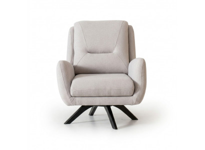 Armchair Modern White Living Room Seating Textile Luxury Design Furniture Lounge Club