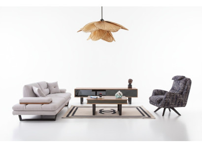 Design sofa set coffee table sofa 6-piece living room set luxury furniture