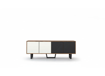 Modern dining room set consists of a 4-piece sideboard with 3 mirrors novelty.