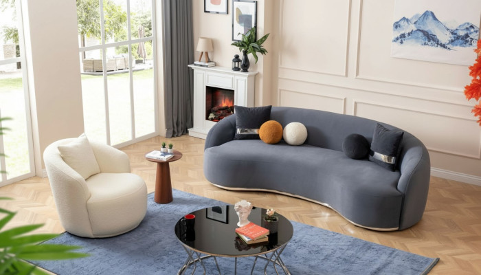 Designer living room set 2-piece sofa set 3+1 seater couches