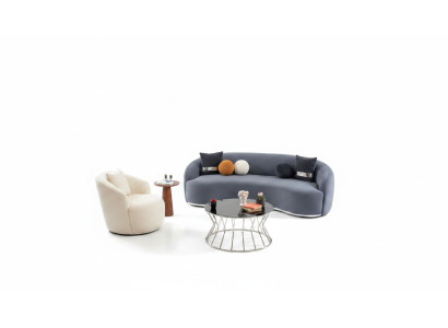 Designer living room set 2-piece sofa set 3+1 seater couches