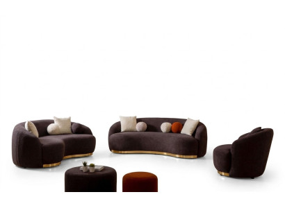 Stylish Living Room Set Sofas Designer Sofa Set 4+3+1 Seater Furniture