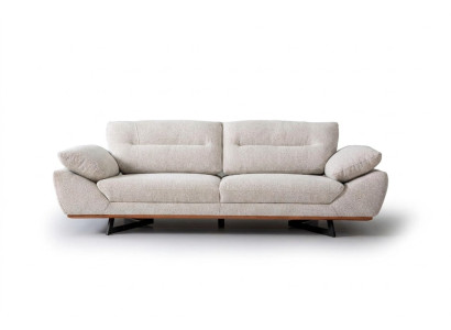 Comfort Designer Sofa 3-Seater Couch Upholstered Sofas Design White in Living Room