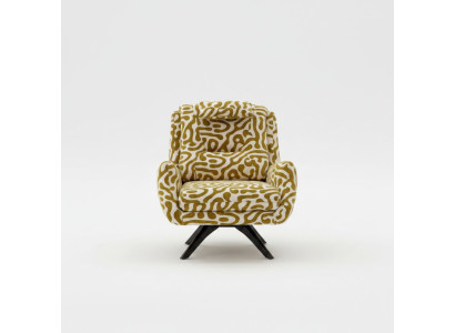 Modern green armchair living room seating textile luxury design furniture lounge