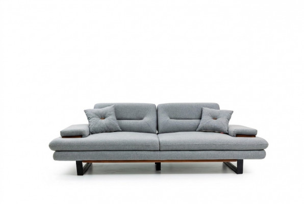 Modern furniture living room sofa 3-seater grey XXL big designer 238cm furniture