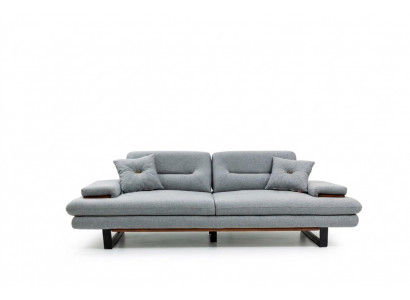 Modern furniture living room sofa 3-seater grey XXL big designer 238cm furniture