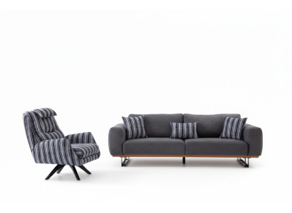 Modern living room set 2-piece luxury sofa set 3+1 seater couches furniture