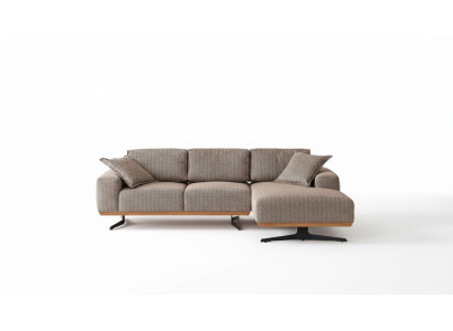 Luxury L-shaped sofa modern furniture living room gray corner set corner sofas