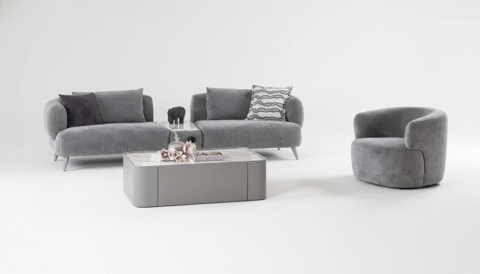 Luxury living room set, 2-piece. Three-seater sofa chair 3+1 sofa suite couches