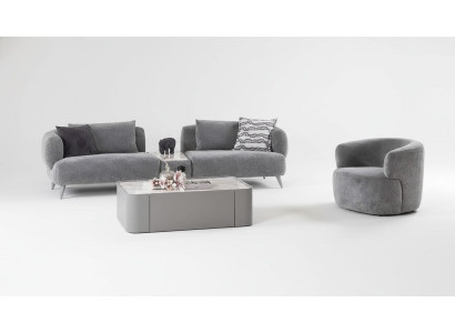 Luxury living room set, 2-piece. Three-seater sofa chair 3+1 sofa suite couches