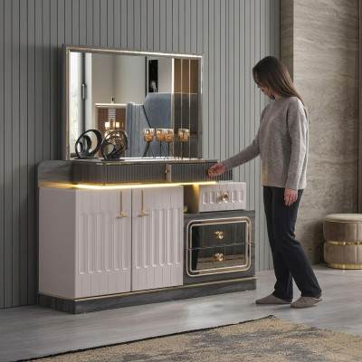Dresser Mirror Luxury Console Sideboard Design Bedroom Dressers