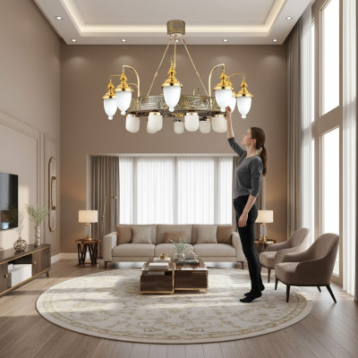 Light chandelier lamps ceiling light lamp crystal lamp 125x135