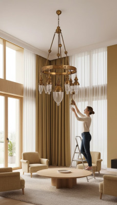 Ceiling lamp pendant light fixture living room shiny glass lamps