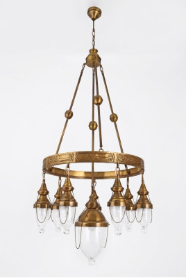 Ceiling lamp pendant light fixture living room shiny glass lamps