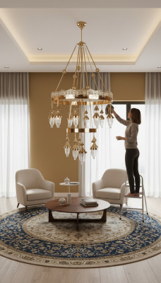 Chandelier Crystal Lamp Light Ceiling Light Lamp 110x225