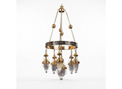 Ceiling lamp chandelier pendant lamp living room luxury shine light
