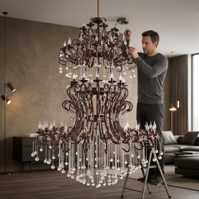 Chandelier Lamp XXL Hanging Lamp Pendant Light Light 155x250