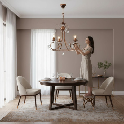 Chandelier Metal Lamp Lighting Lamps Ceiling Light 60x70