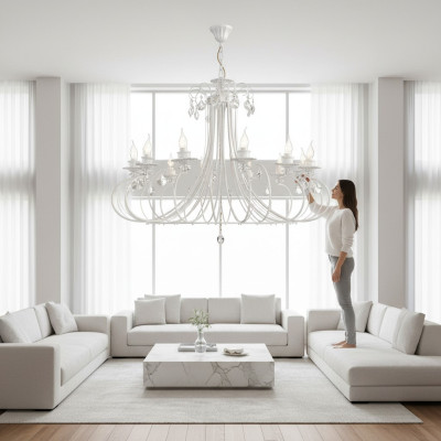 Hanging lamp chandelier crystal lamp ceiling light lamps 80x70