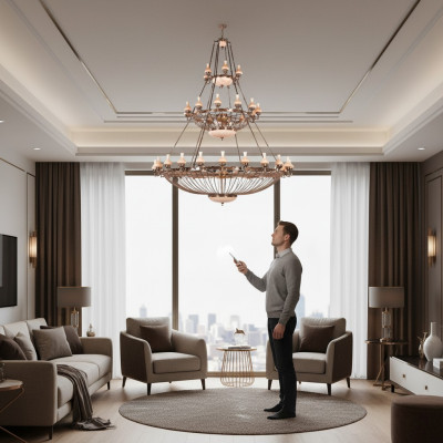 Large Light Lamp Chandelier Luxury Lamps XXL Ceiling Light 250x300