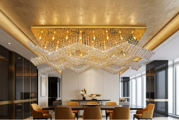 Large Light Lamp Chandelier Luxury Lamps XXL Ceiling Light 100x200cm