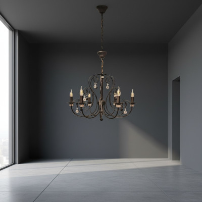 Chandelier for the living room crystal lamp shiny new indoor area