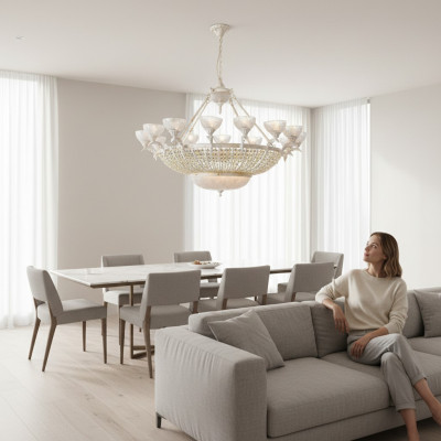 Chandelier crystal modern chandelier chic interior new