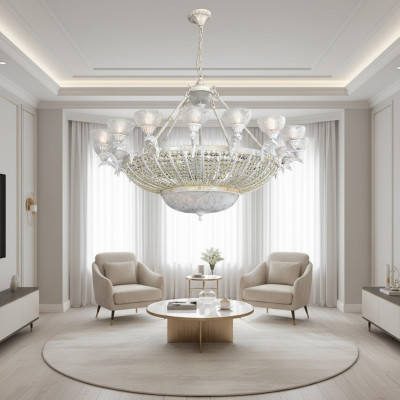 Chandelier crystal modern chandelier chic interior new