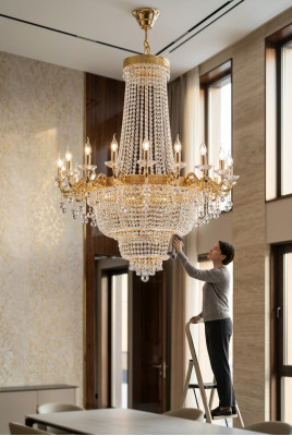 Hanging lamp chandelier lamp crystal lamp ceiling light 98x150