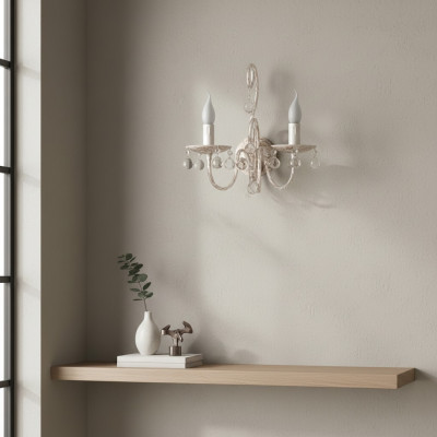 Wall lamp interior crystal corridor light home fixture bedroom