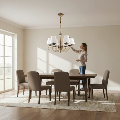 Crystal chandelier light ceiling lamp lights 58x62
