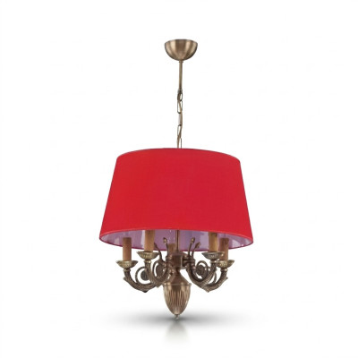 Chandelier Classic Lights Lamps Lamp Gold 50x80 Red