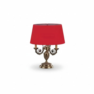 Metal table lamp for the bedroom is a stylish choice.