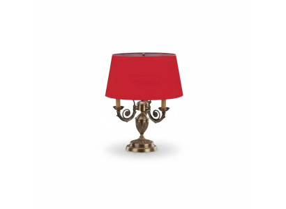 Metal table lamp for the bedroom is a stylish choice.