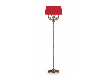 Red floor lamp floor candelabra lamp light gold lamps 50x173