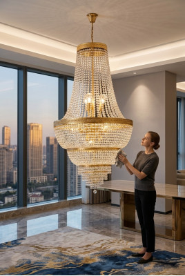 Pendant Lamp Chandelier Crystal Lamp Ceiling Light Lamps 60x135