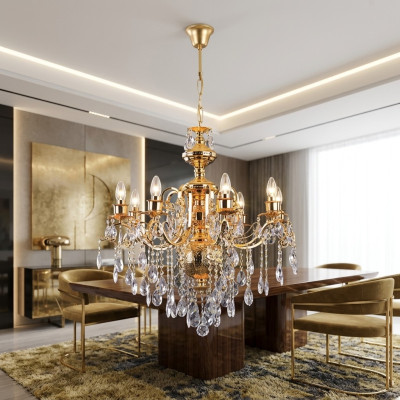 Hanging chandelier lamp crystal light ceiling lamp 72x100