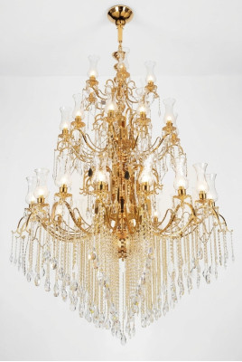 Chandelier Crystal Living Room Ceiling Light Large Villa Lamps 160x280