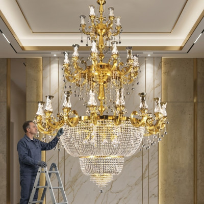 Chandelier Pendant Light Foyer Living Room Luxury Shine Lamp 360 cm