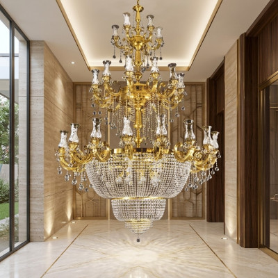 Chandelier Pendant Light Foyer Living Room Luxury Shine Lamp 360 cm