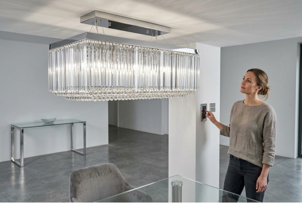 Hanging chandelier lamp ceiling light crystal lamp 60x120