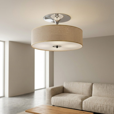 Ceiling lamp ceiling light modern pendant lamp living room luxury 50x30 chrome