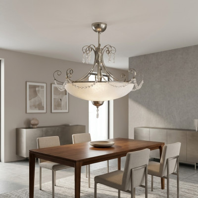 Chandelier Pendant Light Living Room Chandelier Shiny Chrome New