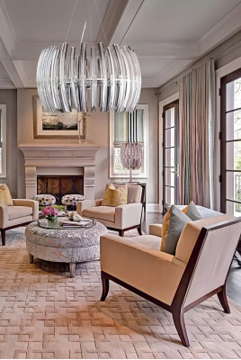 Chandelier pendant light living room shiny crystal new luxury